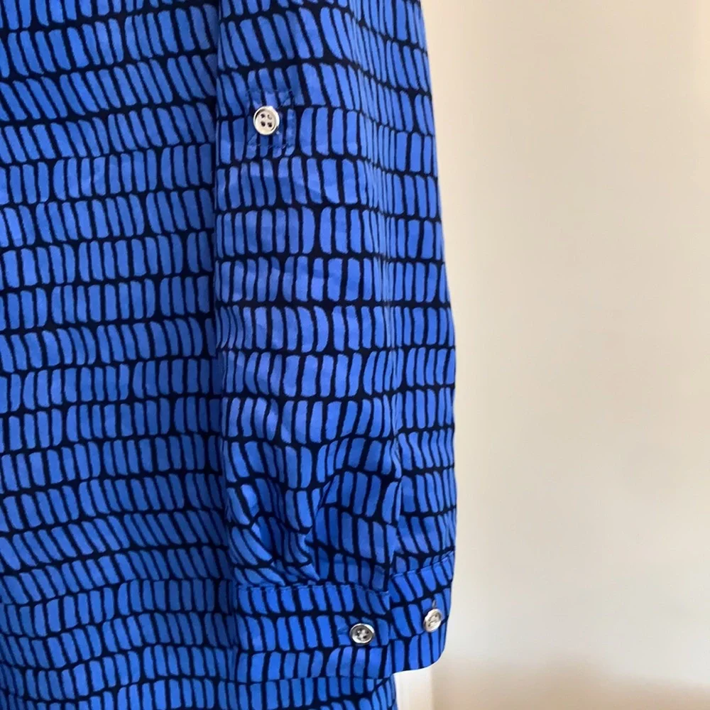 The limited blue and navy shirt dress - Picture 6 of 9